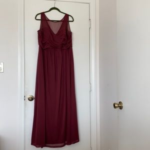 Davids Bridal Dress in Wine 18